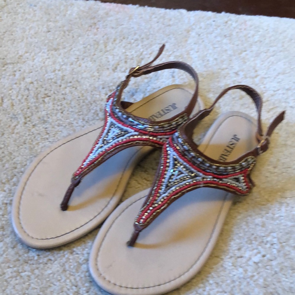 Justfab sandals size 7.5